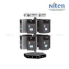 Rotating metal counter hanging hook pegboard spinning table top rack retail countertop display stand