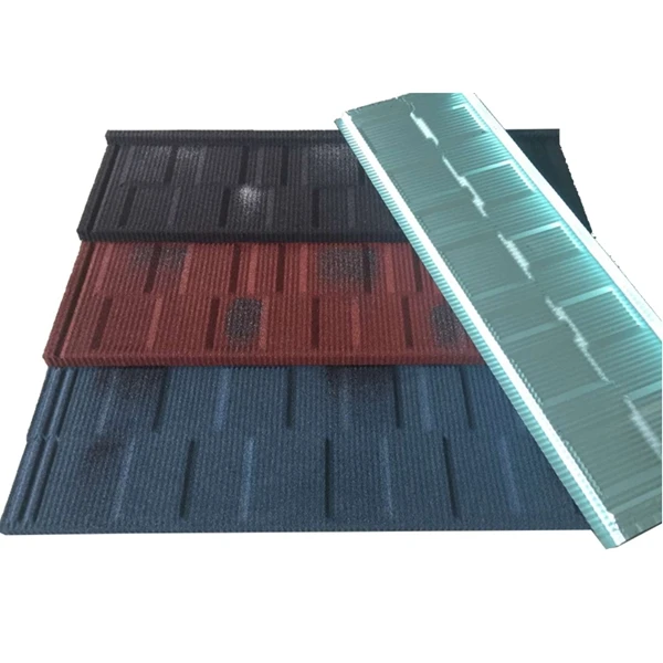 Pasir Sarung Stone Coated Logam Roofing Tile, Asphalt 