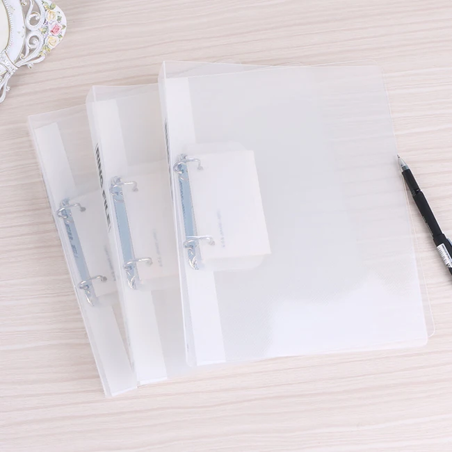 clear plastic a4 ring binders