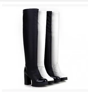 C63990A newest high quality high knee boot for women