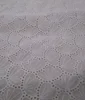 fancy custom eyelet cutwork white lace cotton embroidery fabric