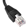 Cat5e RJ45 Male to Female Shielded Ethernet LAN Network Screw Panel Mount Extension Cable