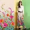 100 polyester 50D chiffon satin custom print fabric for women dress