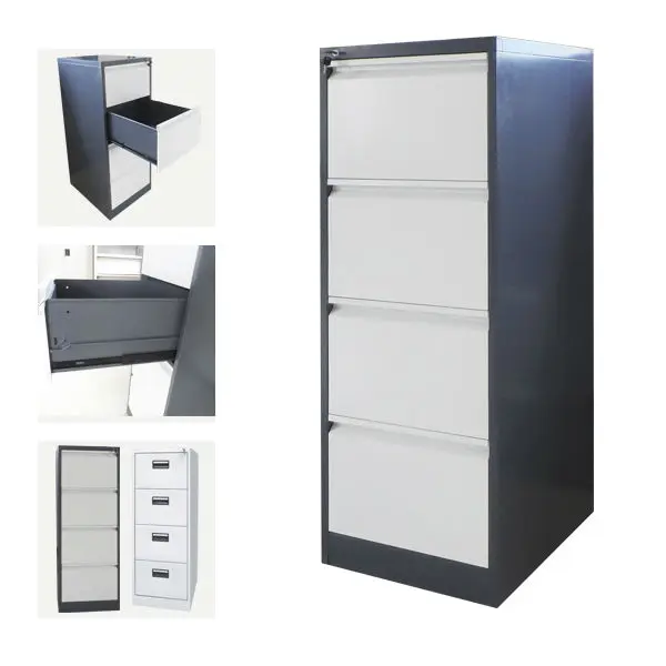 Anti Tilt Mechanism 4 Drawer Vertical Filing Cabinet Locking