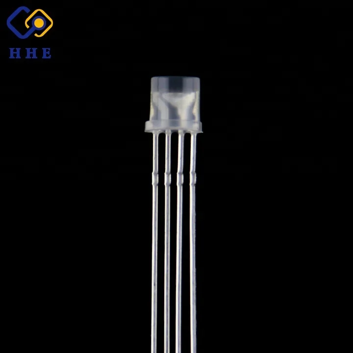 4-pin rgb led diodes/3mm 5mm rgb led diodes LED RGB Dip diodes Round Head Square Head Flat Top