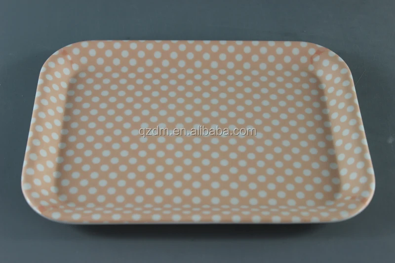 8.5" Melamine Small tary , Mealmine Rectangle tray For Kids