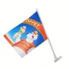 Custom Printing Mounted Flag Stand Chrome Coated Mounted Hanging Wall Flag