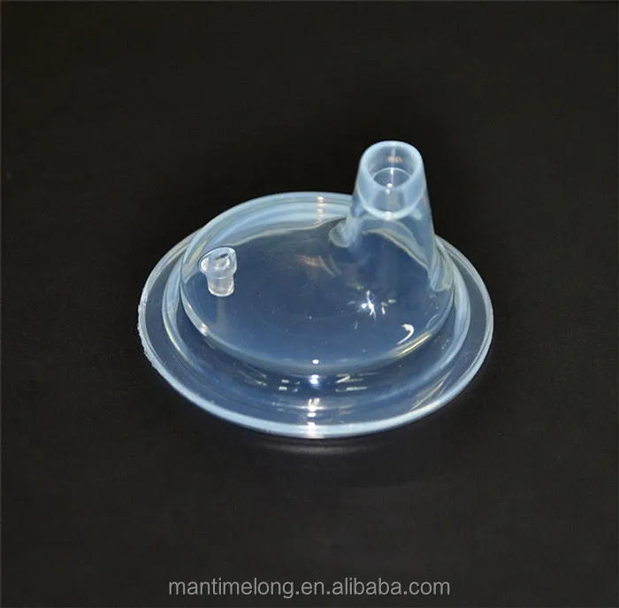 Silicone Bottle Nipples Pacifier Wide Mouth Flat Head Juice Drink Large