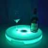 Rechargeable wireless Round LED serving tray /LED glow service tray 1kg 15.75''