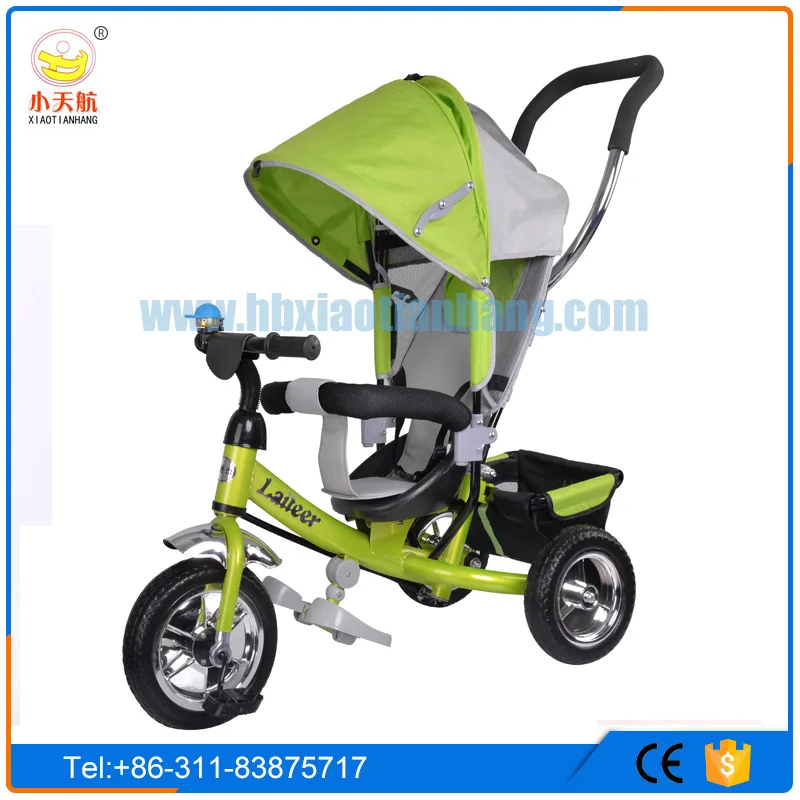 China supply cheap baby in ride on car tricycle with push handle