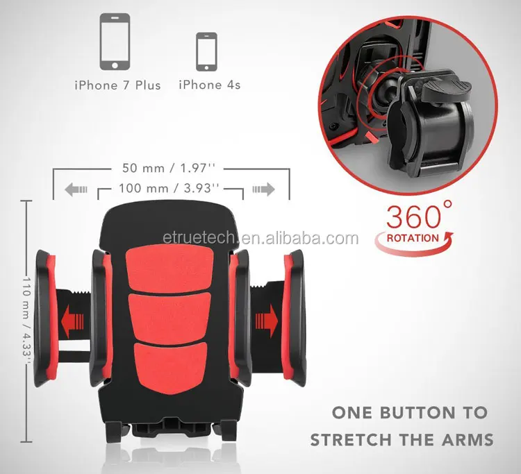 Universal Handlebar Holder Mountain Bike Mobile Phone Holder Grip for iPhone 7