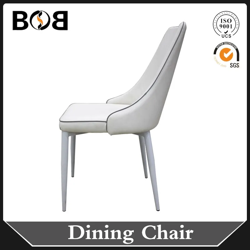 Popular Wholesale Cheap Price PU Leather Metal Chrome Luxury Dining Chair for Dining Room