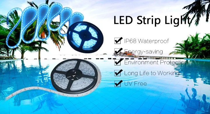 IP68 Waterproof LED Strips - 5050 SMD 60led Flexible Lights