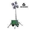 Full hydraulic telescopic mast height 10.5m 4X600W LED light tower