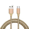 High Quality Aluminium Connector Customizable Flowing Current Led Nylon Braided Usb Charging Cable For Samsung