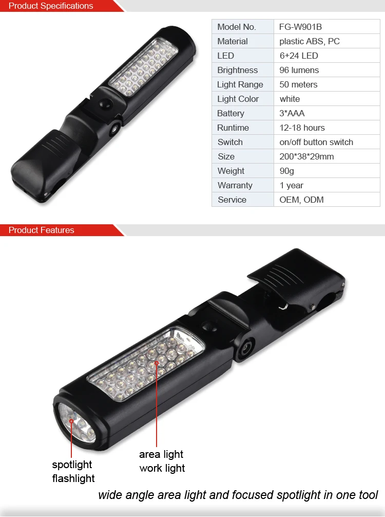 bendable work light