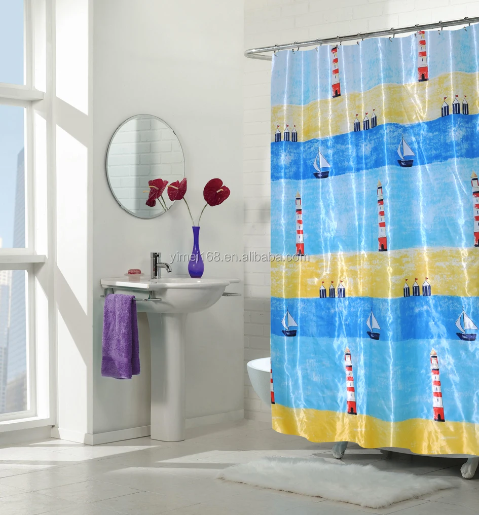 polyester shower curtain