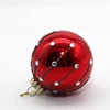 Fancy Decoration Glass Ball Ornament 8CM Small Size Unique Design Glass Christmas Ball