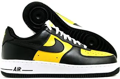 black and yellow air force 1 low