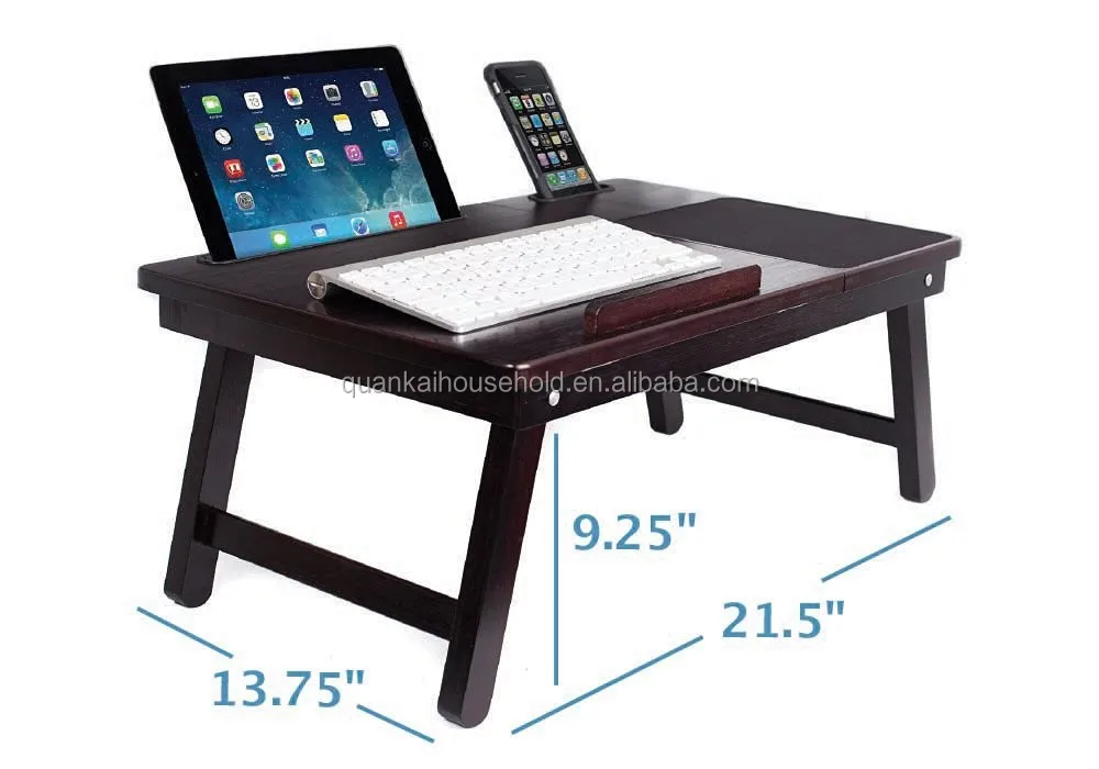 Spiksplinternieuw Bamboe Laptop Tafel Laptop Bed Lade Ondersteunt Laptops Tot 18 NA-79