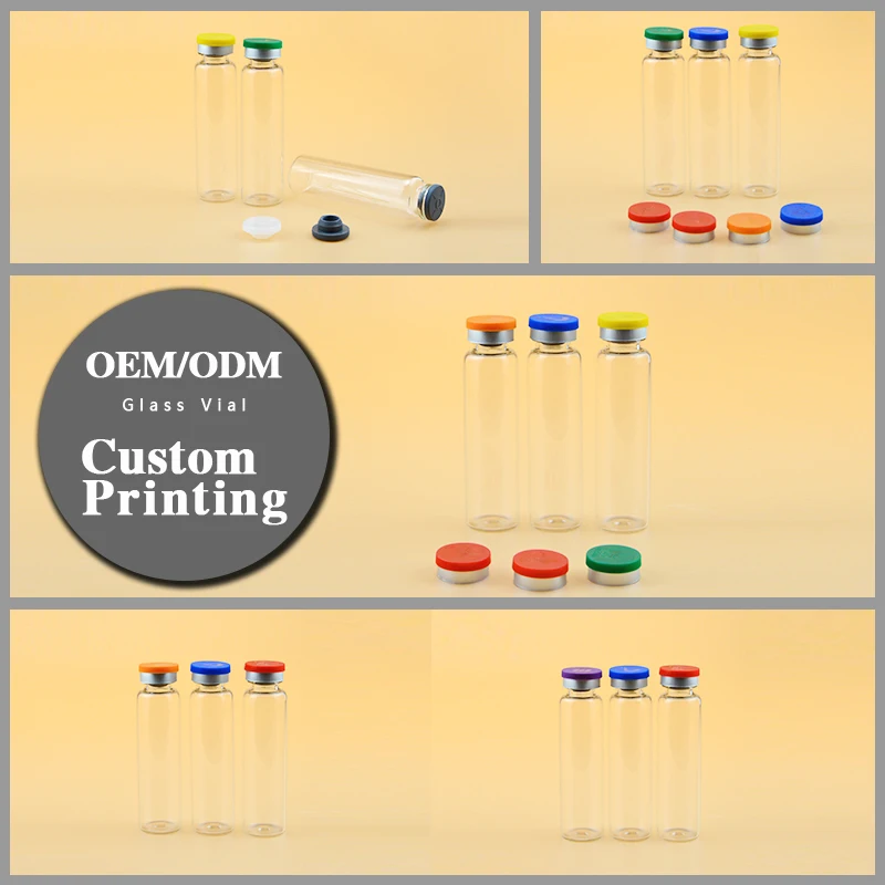 Steroid labels 10ml sterile  medical vials for injection usp type i  glass sterile vials