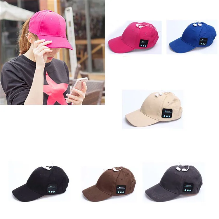 Wireless Hat Smart Baseball Cap With Mic Answer Phone Sun Hat With ...