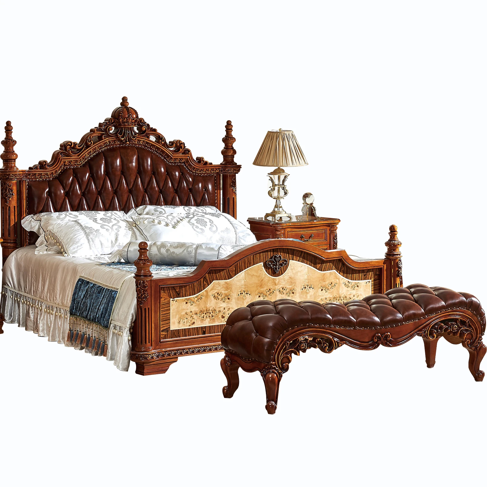 Hot Sale Popular Antique Bedroom Furniture Set 4 Pcs In 1 Set King Size Bedroom Sets Buy Popular Antique Bedroom Furniture Set 4 Pcs In 1 Set King