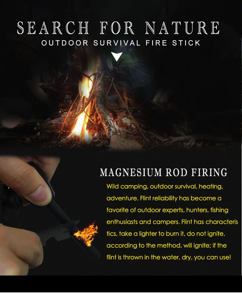 Promotional Outdoor Survival Kit Emergency Camping Gadget Stainless