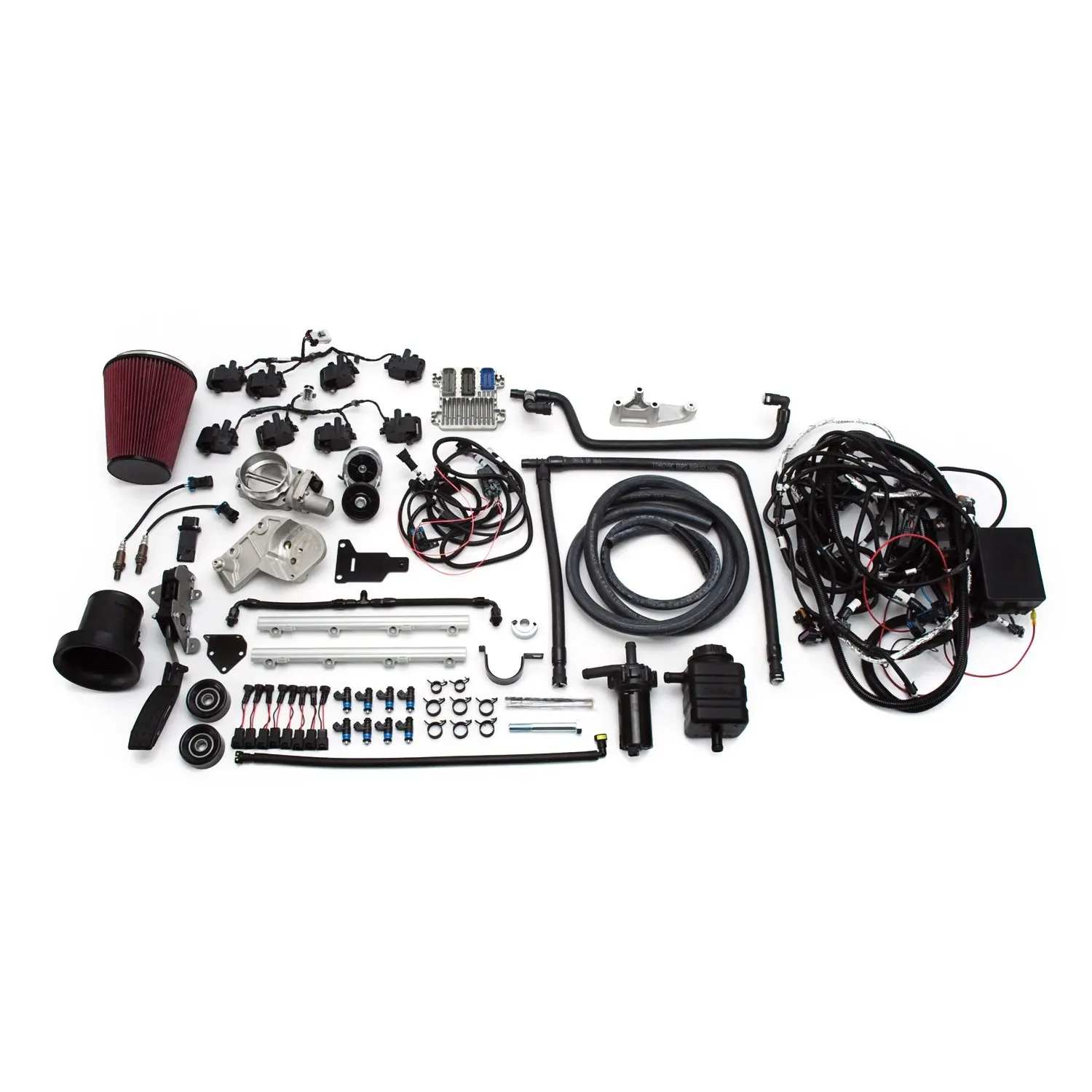 Edelbrock 46750 Supercharged LS 416 Crate Engine and Electronics LongBlock  Incl. E-Force Supercharger