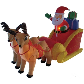 Waterskiing Canoe Boat Santa Reindeer Christmas - Buy Inflatable ...