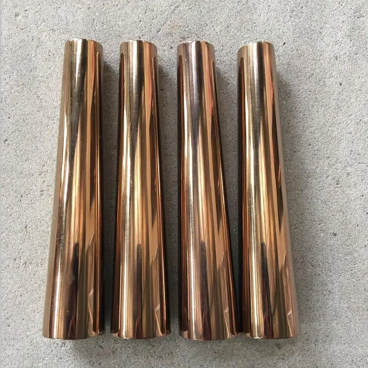 Copper metal tips for armchair legs brass sleeve fitting TLS-049