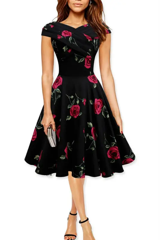 Sweetheart Neckline Casual Dress