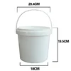 5 Liter plastic round bucket custom pp/food grade material for honey