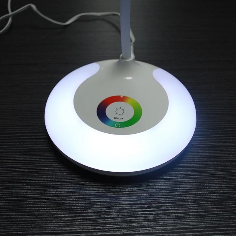 rgb 变色触摸开关柔性蛇形 led 台灯