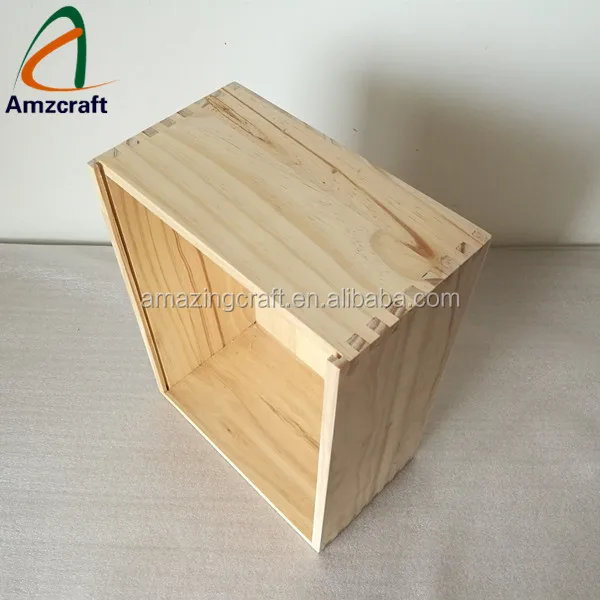 large wooden gift box