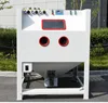 High efficient low price turntable automatic sandblasting machine
