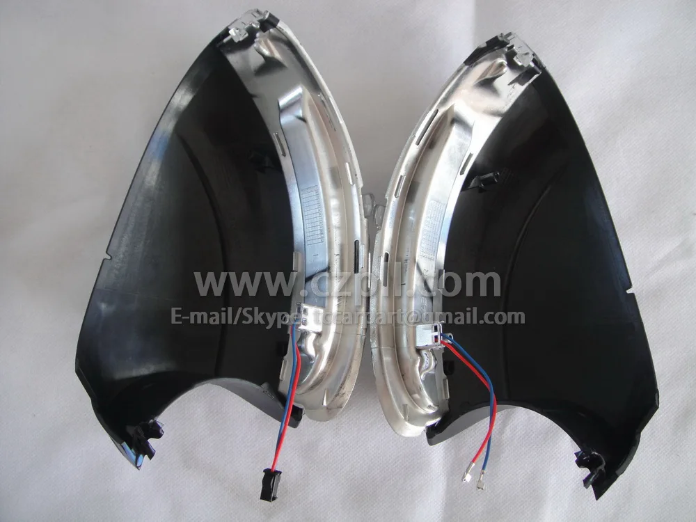 Clignotants Dynamiques LED Pour Rétroviseurs - Compatible VW Golf 5/6, Passat, Skoda - Jaune Transparent