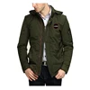 Custom Plain Coach Autumn Winter Green Wind Men's Jackets
