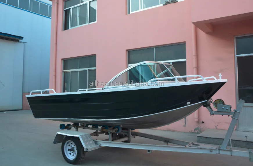 Deep wide aluminum flat bottom boats