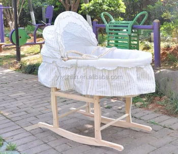 wooden moses basket