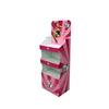 Best Temporary Display Solutions Cardboard Floor Makeup Display Stand For Cosmetics