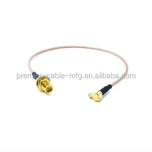 Cable RG316 6inch RP-SMA male jack to RP-TNC female bulkhead RF Pigtail Jumper 