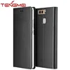 Premium genuine leather folio flip case cover for Huawei P9 case