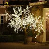High simulation led lighted white cherry tree for wedding decoration