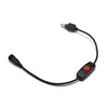 RL-001 5.5 x 2.1mm Waterproof DC Power Switch Connector Cable DC Jack Plug Wire 30cm For CCTV LED Rigid Strip Modules Controller