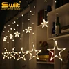 Hot-sale YLCLD1007 window waterfall star decoration safety fairy string led curtain light