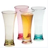 10oz Fancy Shaped Strange Big Custom Logo Colored Plastic Beer Glass