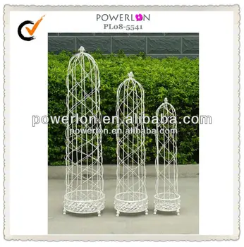 Wrought Iron Outdoor White Cheap Garden Trellis - Buy Garden Metal Wall