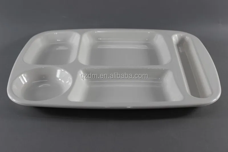 Melamine fast food tray Five Divide Snacks Tary