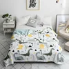 popular polyester cotton summer cartoon sets king queen bedding printed kids summer quilt comforter
